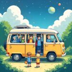 懐かしい絵本を探そうキャンピングカーで雲の上へ飛ぶ子どもたちの物語