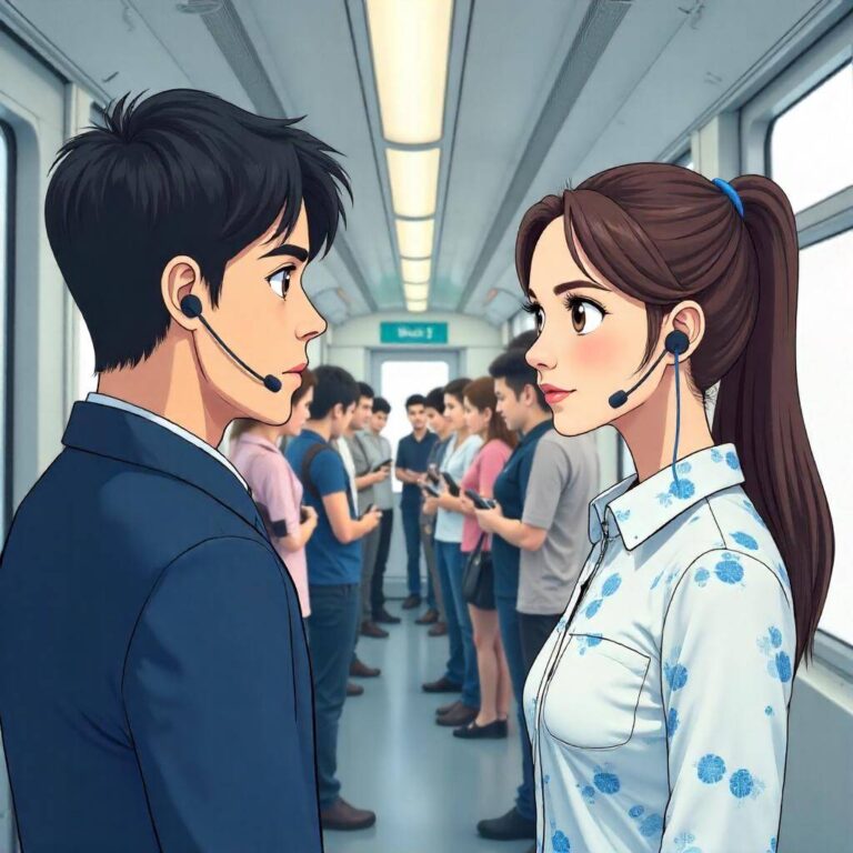 満員電車でのイヤホンマイク使用の影響とマナーについての考察