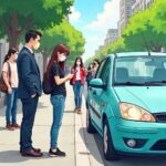 歩道に乗り上げた路駐車の法的問題と歩行者の安全対策