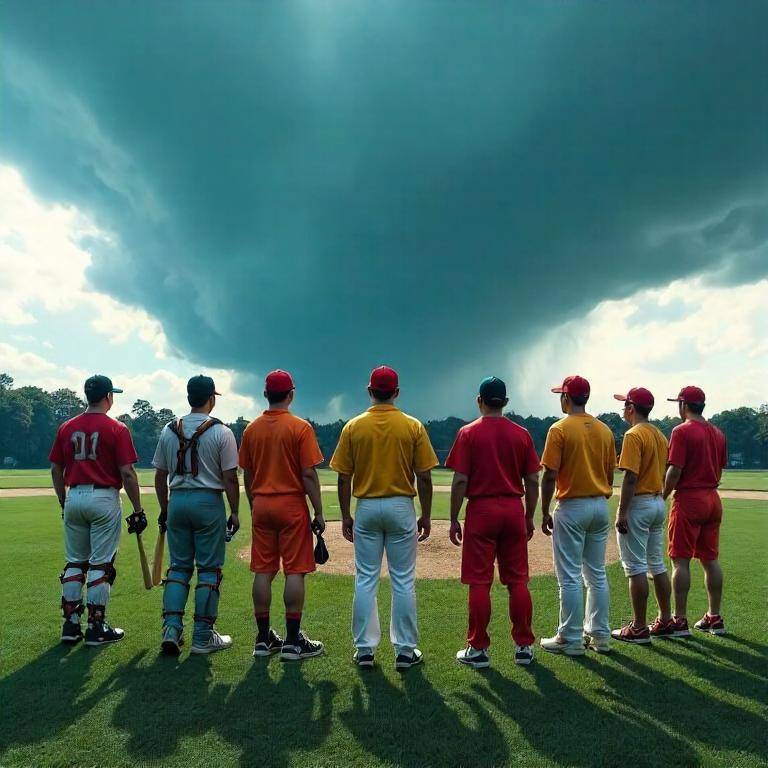 台風影響で試合開始時間が遅れるオリックス戦