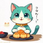 AI猫が焼くたこ焼きの魅力とユーモアの世界