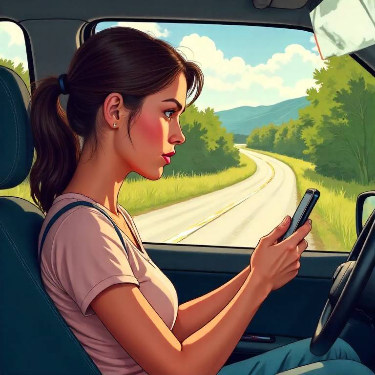 田舎の運転で直面する携帯使用の危険とストレスの実態